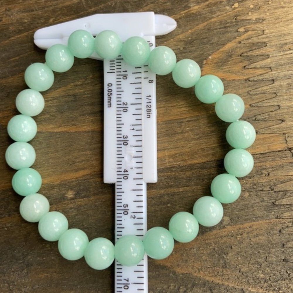 AQUAMARINE BEADS BOHO BRACELET - Picture 3 of 5